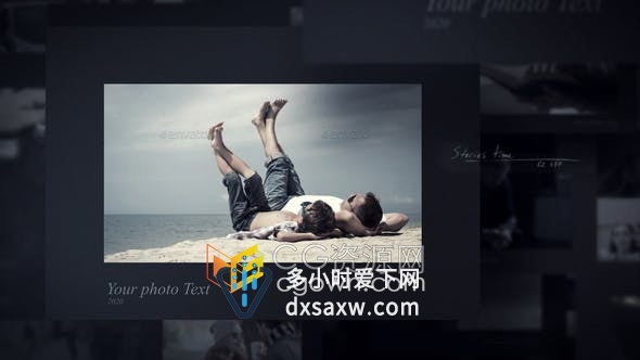AE模板-美好回忆相册视频展示照片动画幻灯片A New Story