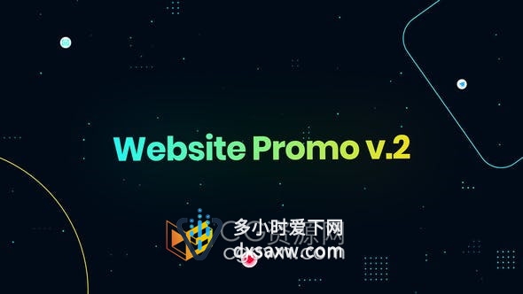 AE模板-网站UI设计宣传片宣传公司页面主题模板展示动画视频