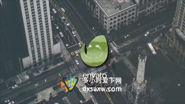 AE模板-标志生长动画视频片头效果Simple Logo Intro