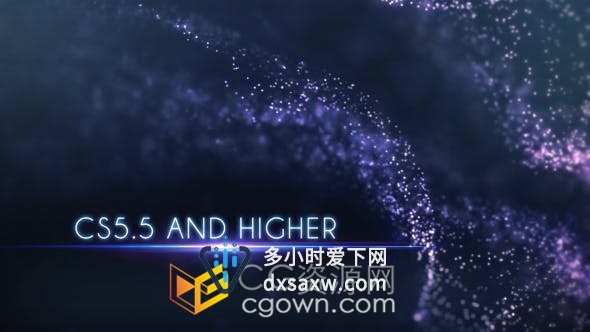 Glitch Titles华丽粒子场景动画介绍视频宣传片头电影预告-AE模板