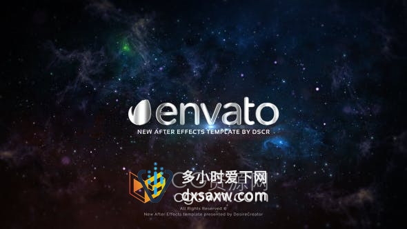 AE模板-大气星云耀斑视觉冲击文字标题动画宣传预告片