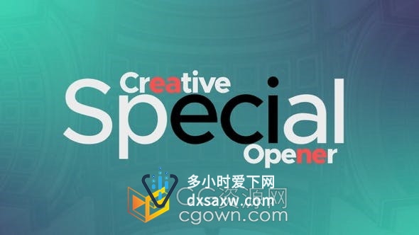 动态创意现代公司商业品牌广告宣传图文设计包装片头-AE模板