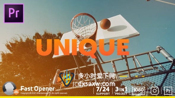 AE与PR模板-简短企业开场白旅游促销商业产品广告电视节目社交媒体推广