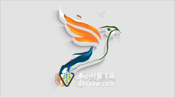 AE模板-3D挤压波浪水反射现代三维LOGO动画视频