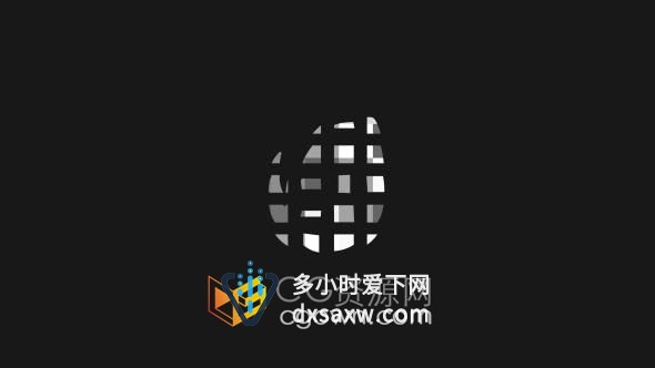 After Effects模板-现代图形动画故障标志效果制作