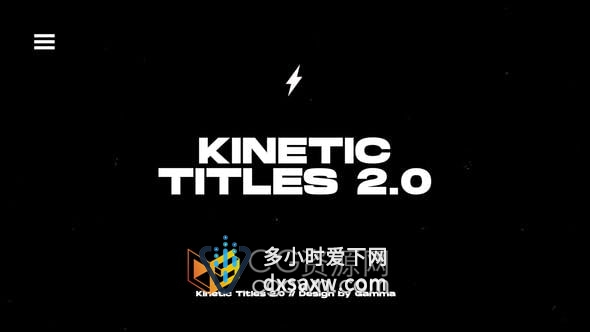 AE模板-14组动态文字标题动画Kinetic Titles 2.0