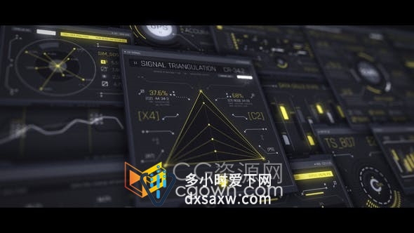100种详细的UI HUD屏幕设计各种独特高科技用户界面技术背景-AE模板
