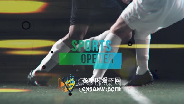 AE模板-体育介绍极限运动激励能量锻炼跑酷视频开场