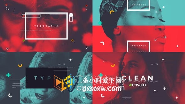 动感时尚快闪节奏跺脚风格视频字幕条动画介绍开场-AE模板
