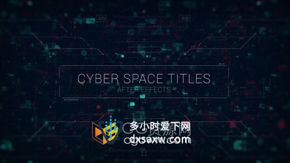 AE模板-网络空间数据信息安全介绍未来技术预告企业宣传片视频
