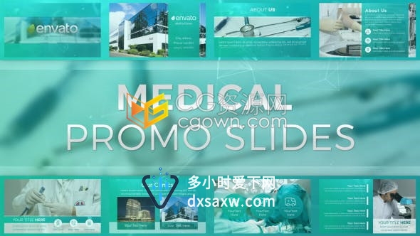 AE模板-医疗中心项目现代健康护理医学宣传片介绍公司视频动画