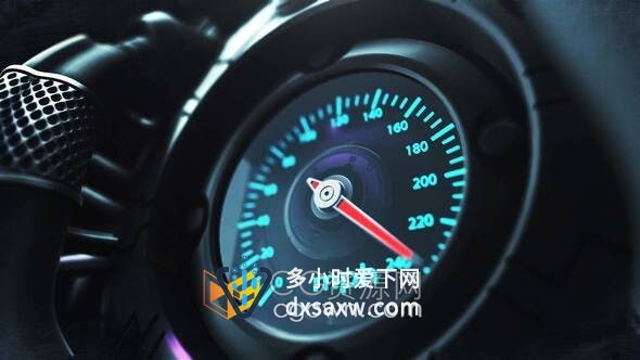 AE模板-E3D制作三维变压器速度车速表汽车行业视频片头