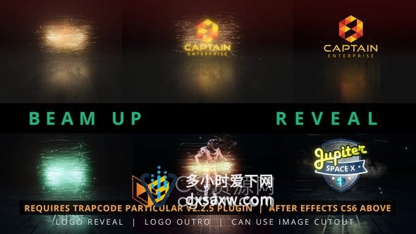 AE模板-酷炫旋转粒子特效动画LOGO视频片头