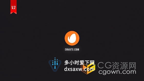 AE模板-4K信号损坏数字失真毛刺干扰像差故障Glitch Logo动画