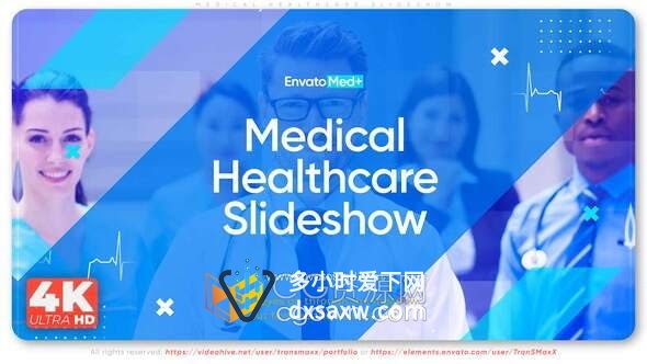AE模板-医疗保健幻灯片医学企业公司宣传介绍视频动画
