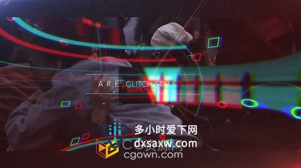 Urban Glitchy故障变形动态开场视频动作电影体育运动宣传片-AE模板