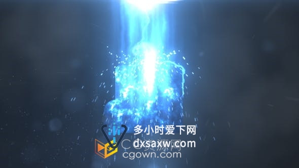 Storm Logo Reveal风暴能量闪电光线特效LOGO动画视频制作-AE模板