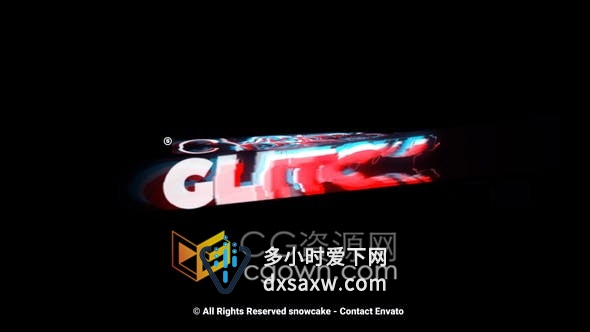 多种网络故障效果4K标题动画含音效-AE模板