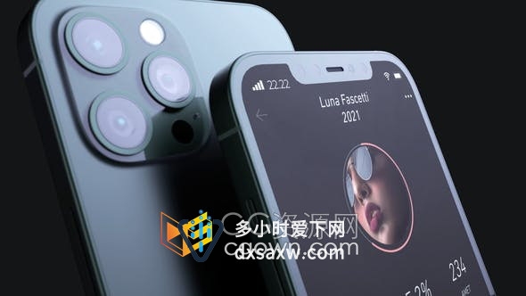 AE模板-App Promo应用程序演示视频iPhone 12 Pro展示UI设计动画