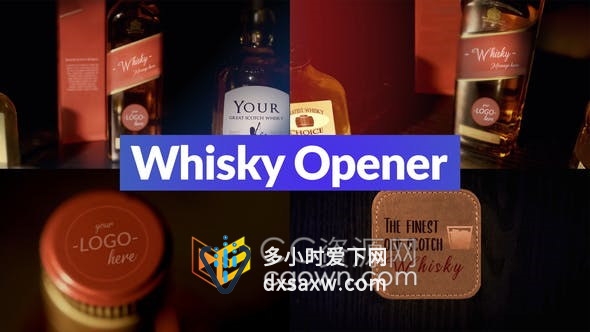 商业优雅餐桌酒吧文化酒水饮料品牌宣传开场动画-AE模板