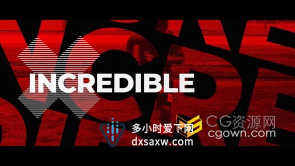 AE模板-体育赛事开场视频运动锻炼或游戏介绍宣传片制作