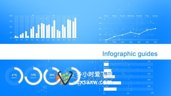 AE模板-大包信息图表创意教育数据人口统计布局市场营销Infographic