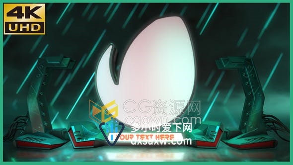 Sci-Fi Logo Intro E3D插件制作科技感标志场景视频片头-AE模板