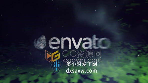 Particles Logo Reveal粒子标志旋转飞溅动画制作视频片头-AE模板