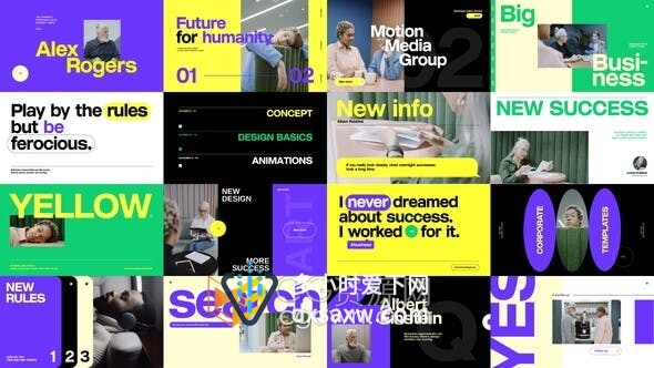 AE模板-企业活动公司业务宣传介绍图文排版动画视频Corporate Titles