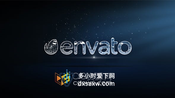 LOGO边缘多层旋转粒子光效视频片头制作工程文件-AE模板
