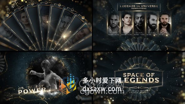 颁奖典礼LED视频包装制作奢侈品电影演员体育运动活动宣传动画设计-AE模板