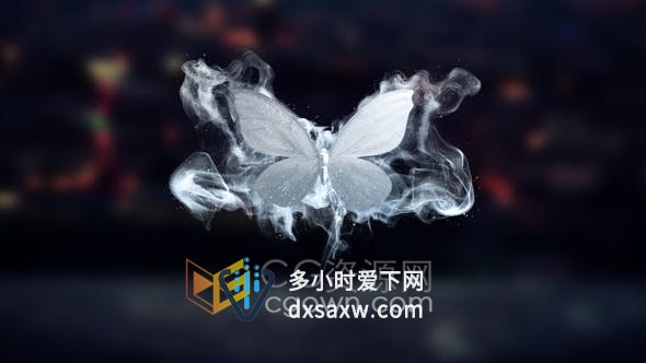 飞舞蝴蝶粒子特效仙女幻想视频片头LOGO动画-AE模板