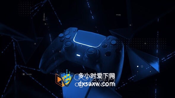 AE模板-游戏推广宣传视频制作科技激光游戏手柄创新动画