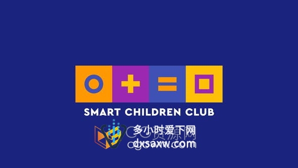 AE模板-儿童俱乐部童训练营算术编码教育培训班介绍视频