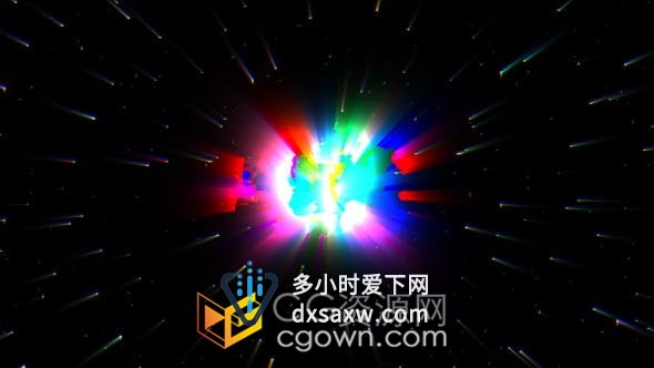 数字失真故障不良信号损坏RGB分割抽搐LOGO标志视频片头-AE模板