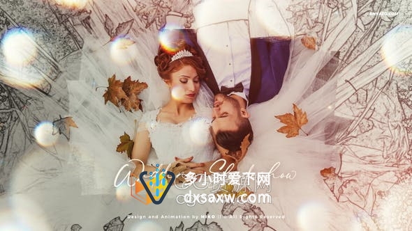AE模板-Wedding Slideshow婚礼幻灯片漂亮唯美婚纱照片视频相册