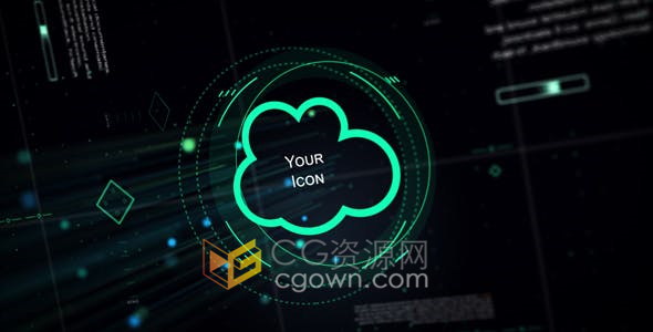 AE模板-物联网概念连接图标智能技术互联网科技公司宣传片头