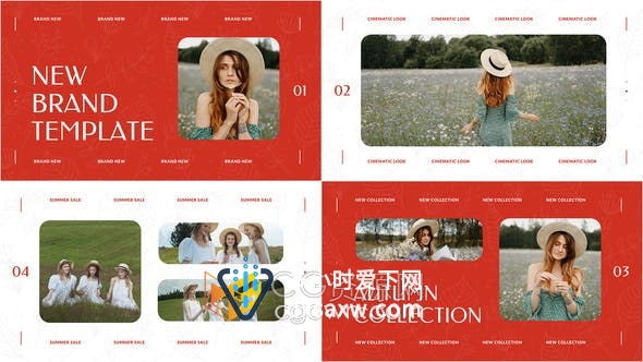 AE模板-新品牌展示时尚奢侈品活动推广幻灯片广告视频