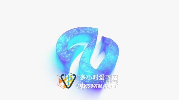 3D Waves Logo三维波浪水液体特效动画视频片头标志演绎-AE模板