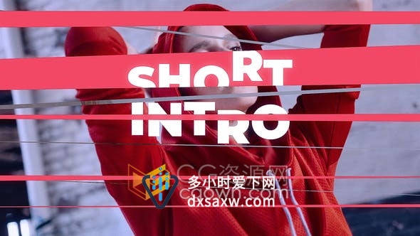 现代节奏感vlog短视频介绍开场白-AE模板