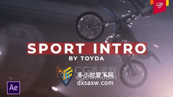 体育运动宣传片介绍锻炼培训开场动感视频效果-AE模板