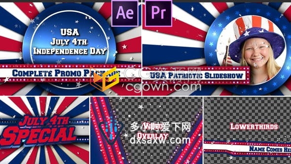 AE模板/PR预设-政治选举主题阅兵仪式军事展示纪念日活动电视新闻包装