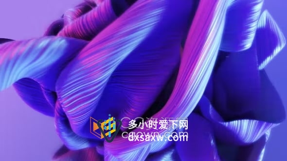 绸缎布料优雅织物动画家纺棉品品牌标志显示AE视频模板