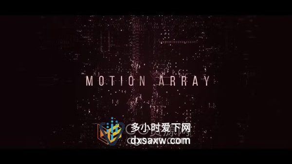 AE科技模板未来派风格设计网格场景介绍视频片头动画
