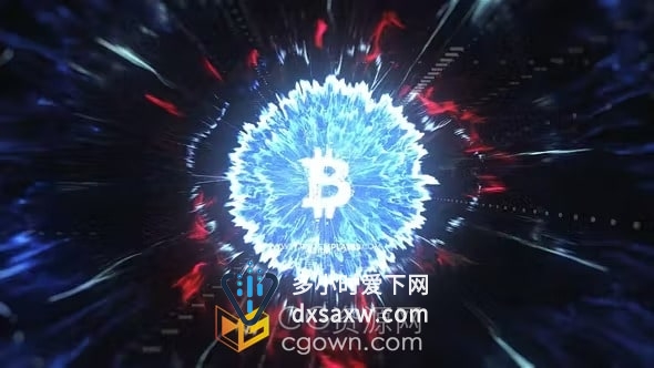 Hi-Tech Logo高科技视觉波浪特效视频片头AE模板