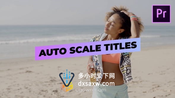 9组多彩渐变现代动态视频字幕设计文字标题动画效果-AE模板