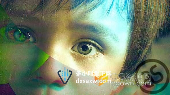 AE模板-多彩透明圆圈视差效果旅行介绍教育视频节目开场白