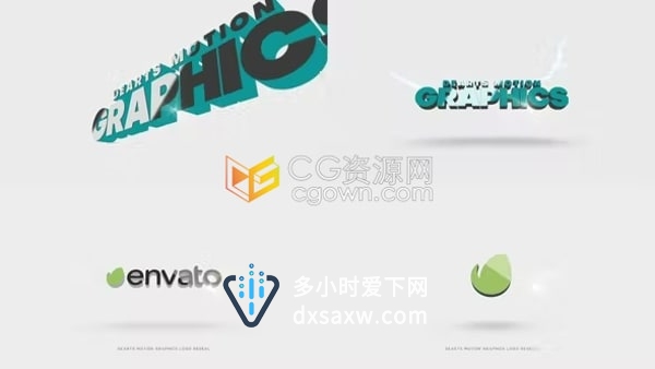 AE模板-3D闪电快闪文字标题标志显示动画Title Logo Reveal