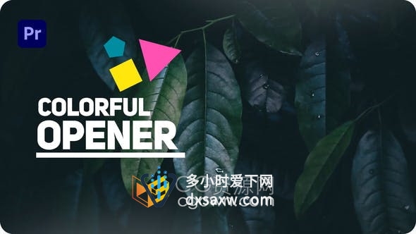 Premiere模板- 干净优雅动态介绍幻灯片现代企业夏天旅行宣传视频