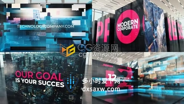 AE模板-现代科技企业会展活动预告片Modern Technology Corporate Trailer